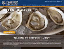 Tablet Screenshot of harpoonlarrys.com